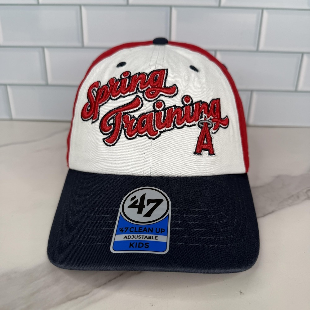 Los Angeles Angels Hat Cap Strap Back Youth‎ Kids Spring Training 47 Clean Up